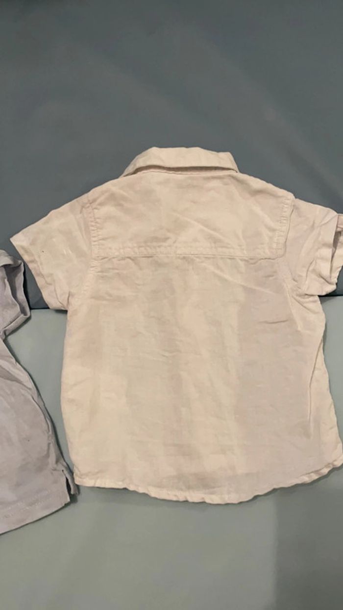 Chemise blanche et t-shirt 6 mois - photo numéro 4