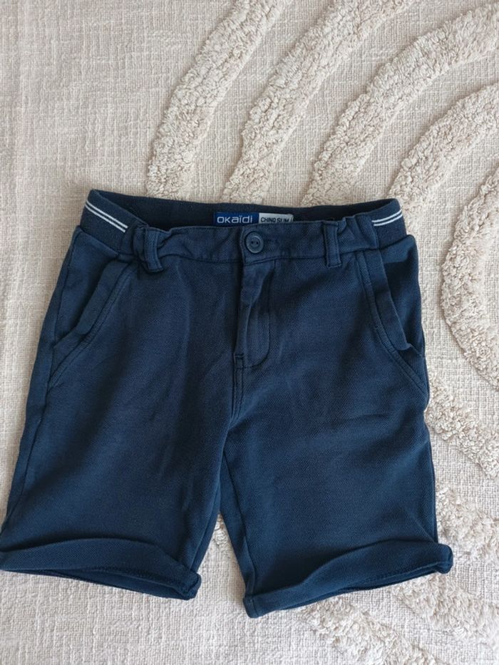 Short chino slim Okaïdi bleu marine 8 ans