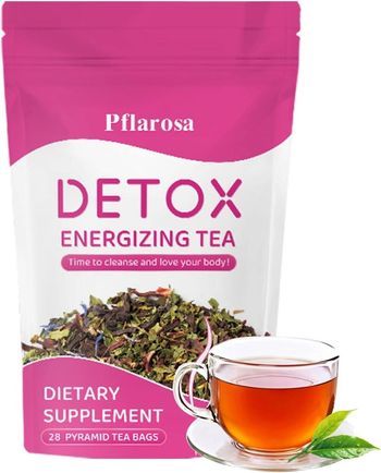 Thé Détox pour Maigrir – Cure 28 Jours | Tisane Détox Minceur avec Camellia, Pissenlit & Pétales de Rose – Nettoyage Naturel & Soutien Digestif