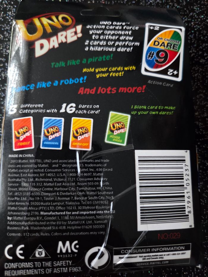 Jeu uno dare - photo numéro 2