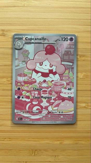 Carte pokémon me2.5 héros transcendants Cupcanaille 236/217  Mint FR sortie de booster sleeves toploader