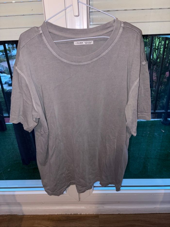 Tee shirt oversize gris femme