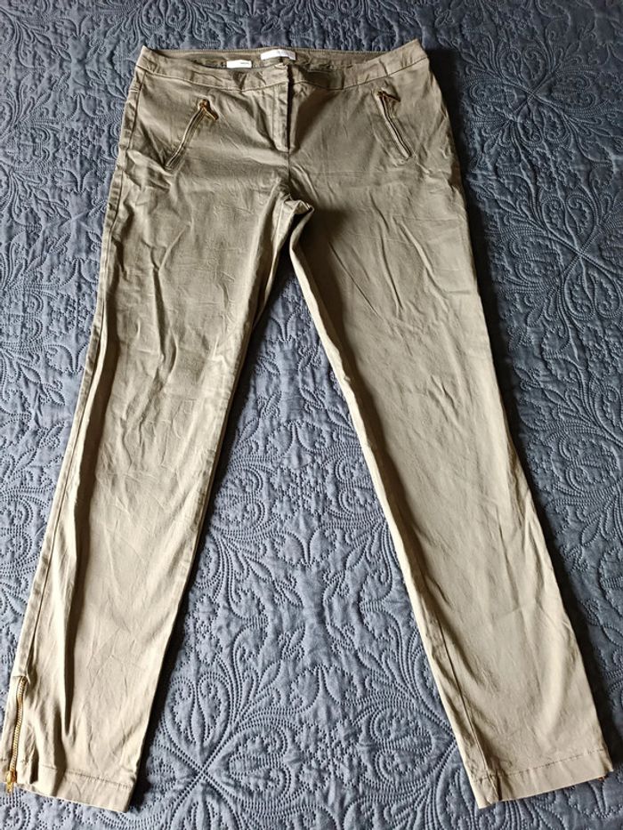 Pantalon kaki type cigarette - photo numéro 3