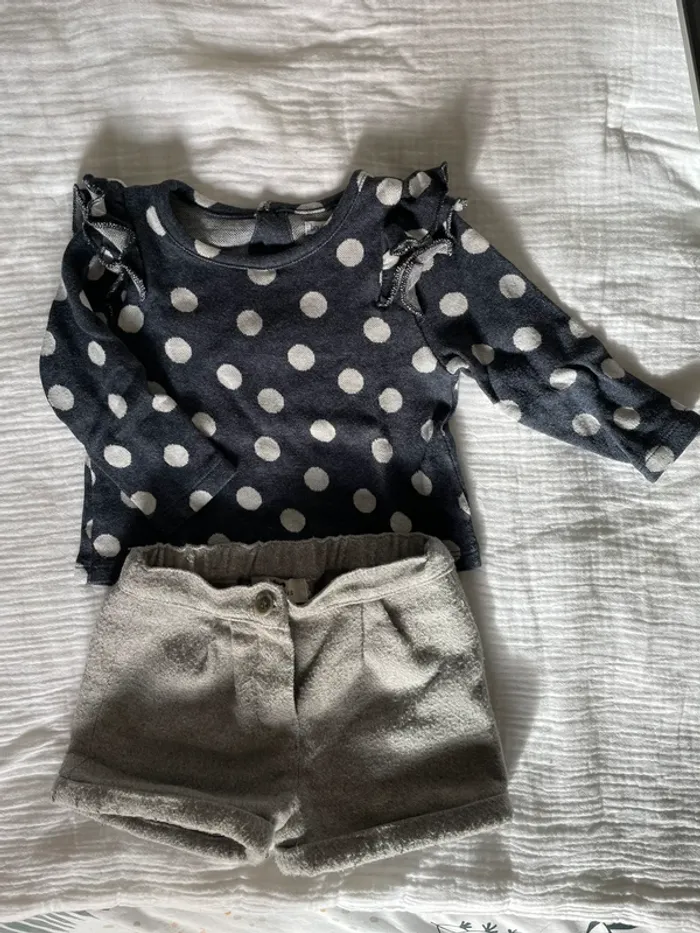 Ensemble pull + short 9 mois