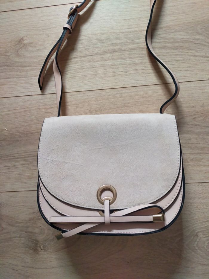 Sac à main rose poudré camaïeu neuf