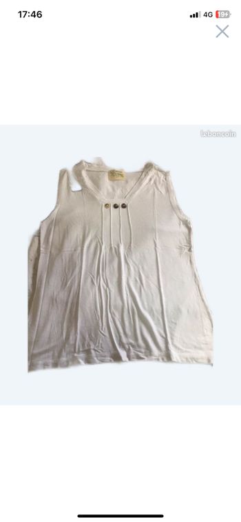 T-shirt blanc taille 38 / 40