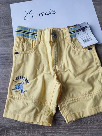Short jaune sergent major