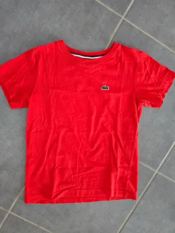 Tee shirt lacoste rouge