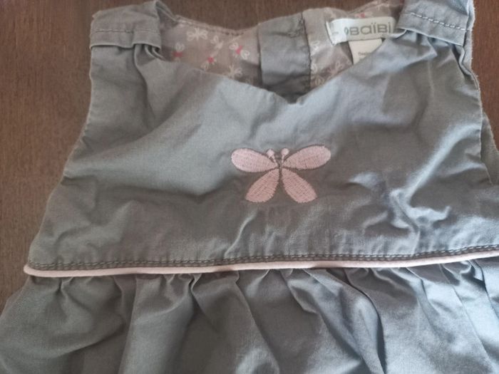 Robe grise "libellule" 3 mois Obaïbi - photo numéro 3