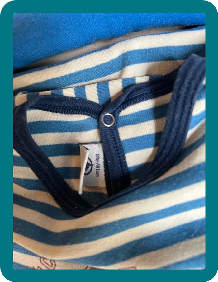 Lot 3 pyjamas coton fermeture arrière 18 mois - Petit Bateau - photo numéro 10