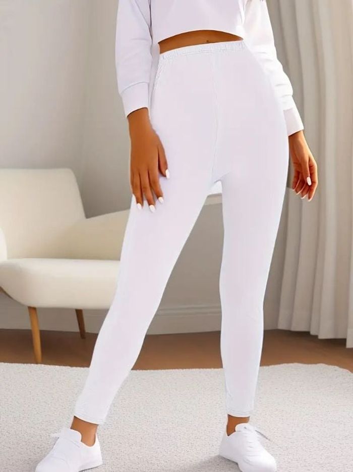 Leggings Blanc