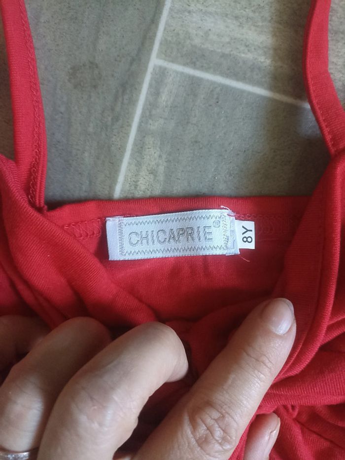 robe rouge chicaprie 8 ans - photo numéro 3