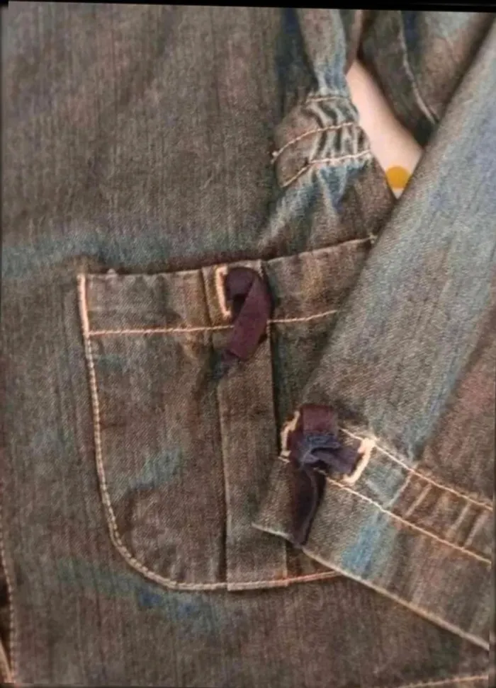 Veste en jean sergent major très bon état 8 ans - photo numéro 6
