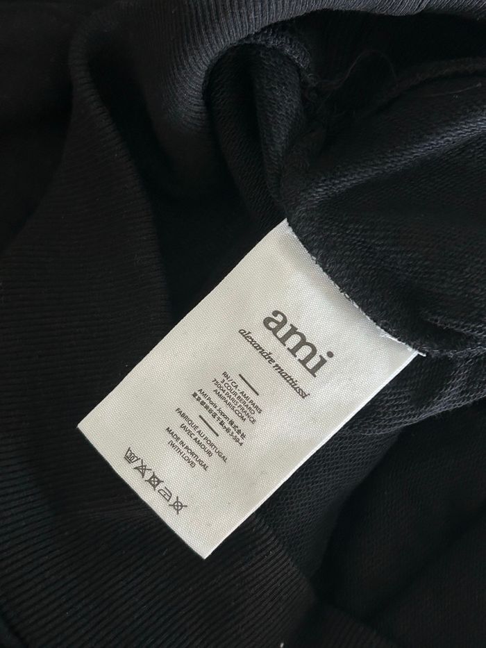 Sweat-shirt pull à capuche AMI Paris - Taille M - photo numéro 9