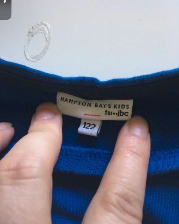 T-shirt / Sous-pull manches longues TRÈS BON ÉTAT garçon taille 7 ans couleur bleu - photo numéro 7