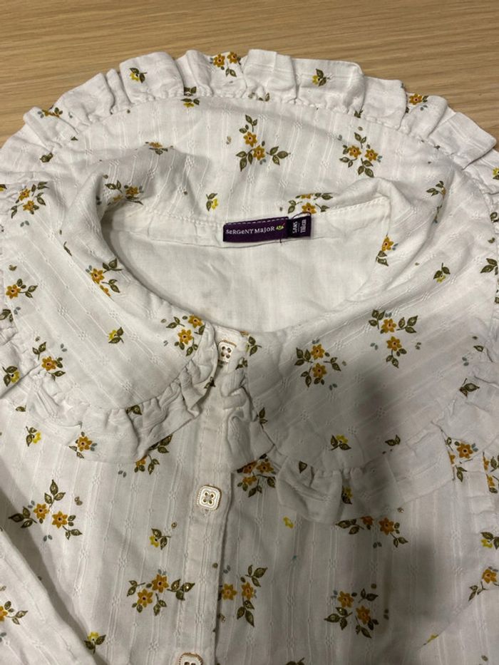 Chemise liberty col Claudine sergent major - photo numéro 2