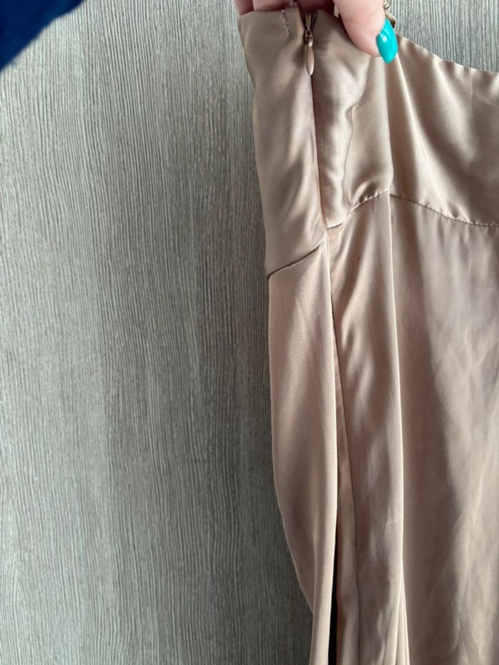 Très jolie robe croisée beige - Zara - S - photo numéro 6