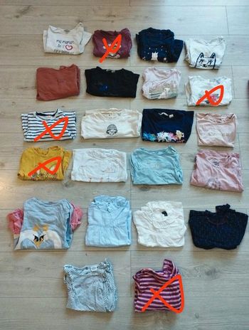Lot tee shirt manche longue