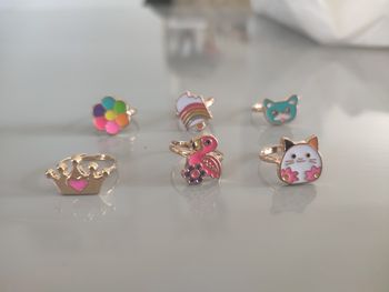 Lot de 6 bagues enfant