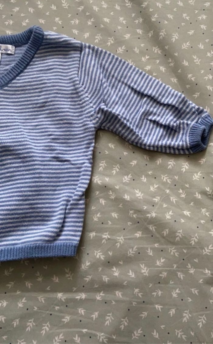 Gilet marinière 3 mois - photo numéro 4