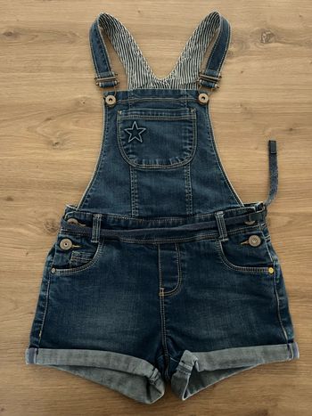 Salopette short en jeans 8 ans