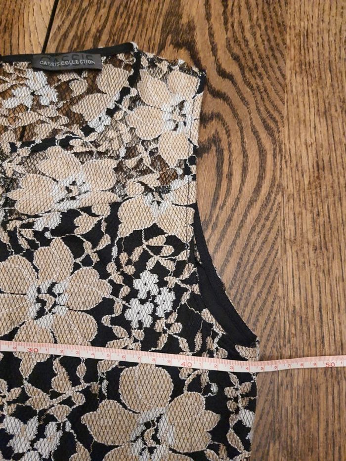 Jolie Robe dentelles Cassis collection fr 42 - photo numéro 13