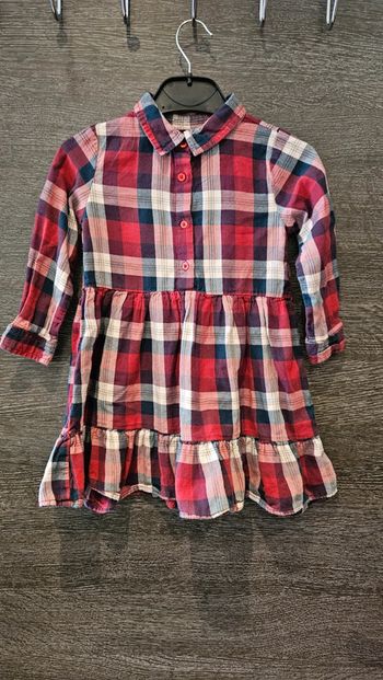 Robe fille a carreaux