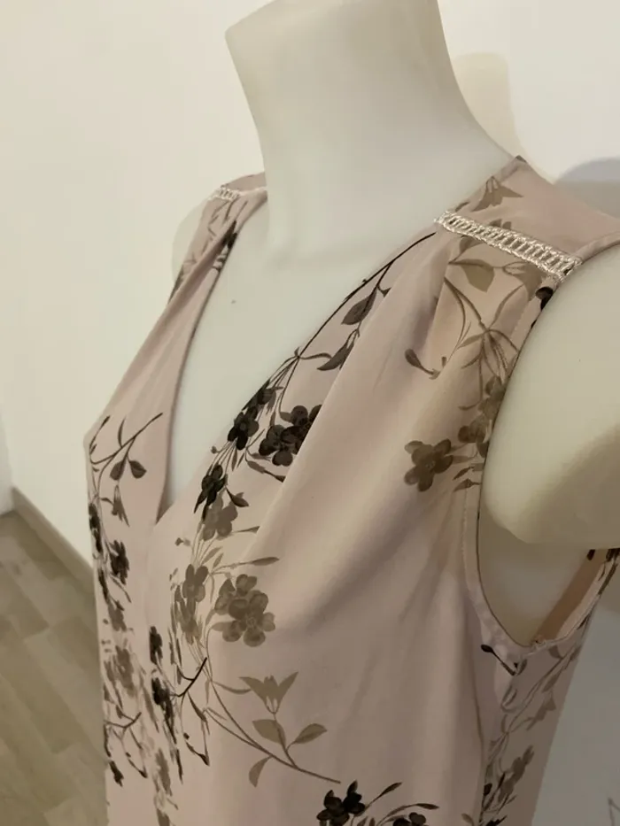 Top vieux rose fleuris Next Taille 36 - photo numéro 6