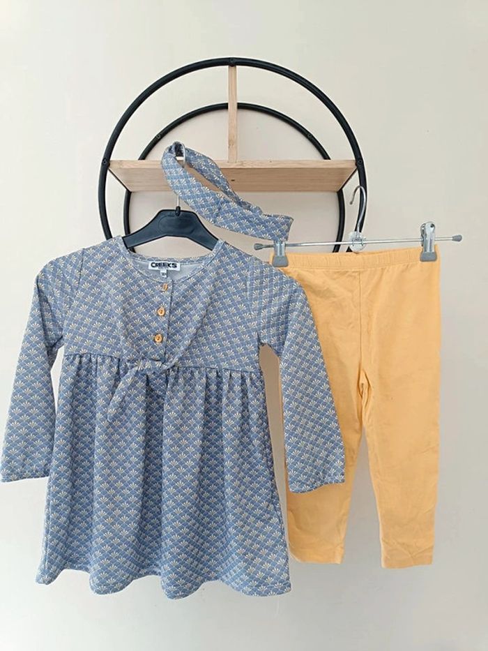 3 ans ensemble Creeks robe legging et bandeau