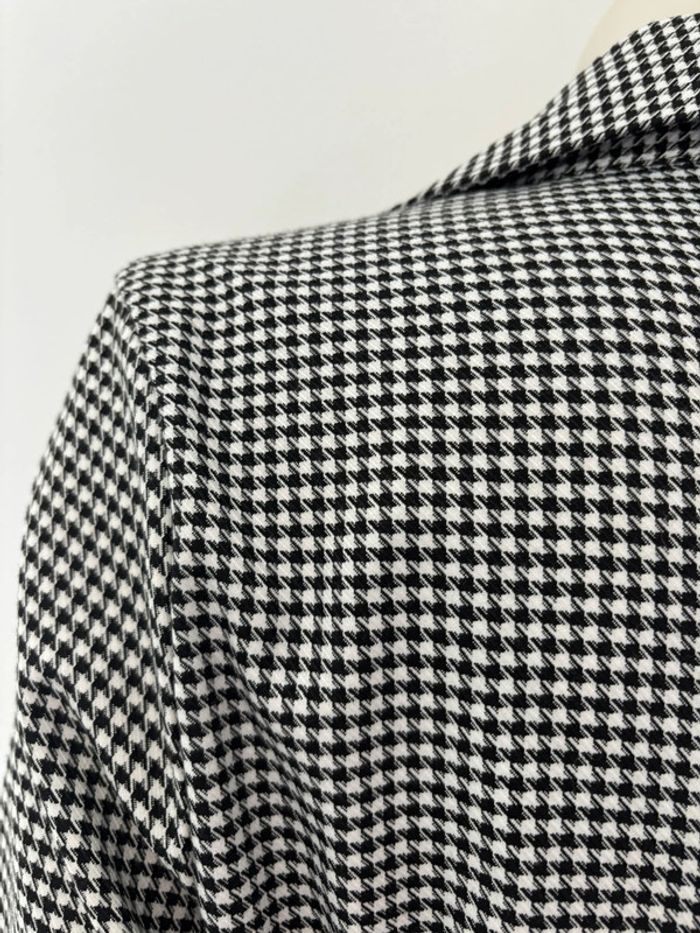 🌺Robe tailleur/blazer manche longue blanc et noir au motif pied de poule Taille L/40🌺 - photo numéro 8