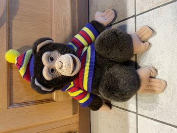 Peluche singe marionnette vintage 1984 Ajena