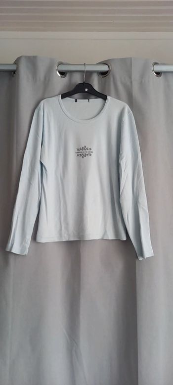 Pull bleu ciel vintage 38