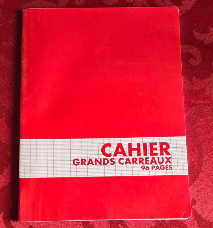 Cahier grand carreaux