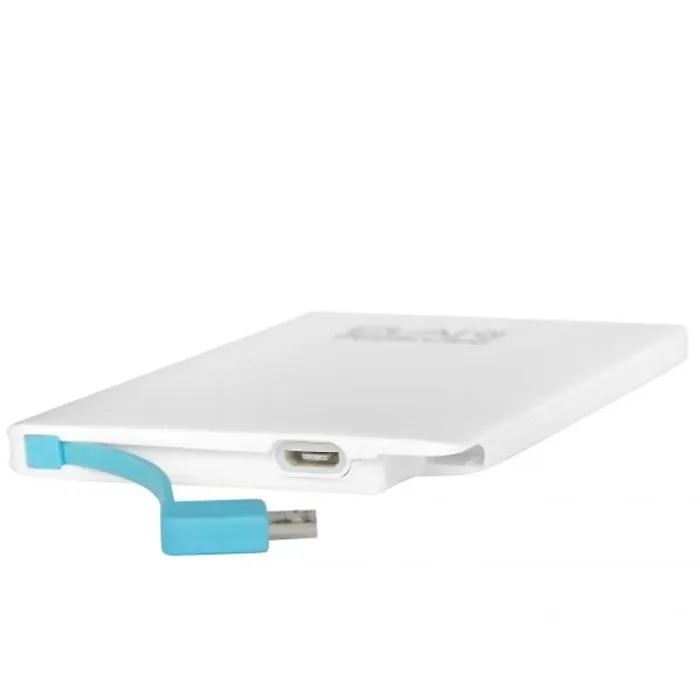Batterie externe Elari PowerCard micro-USB, Lightning, 2500 mAh- blanche Neuf - photo numéro 4