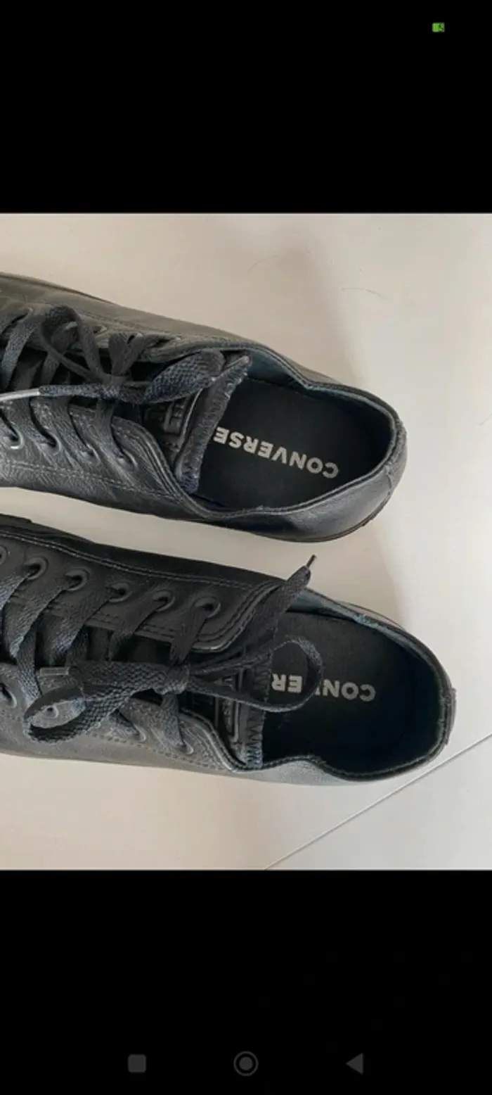 converses noires taille 45 - photo numéro 5