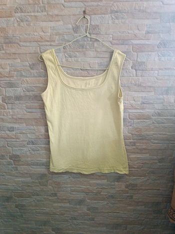 Débardeur vert anis 40