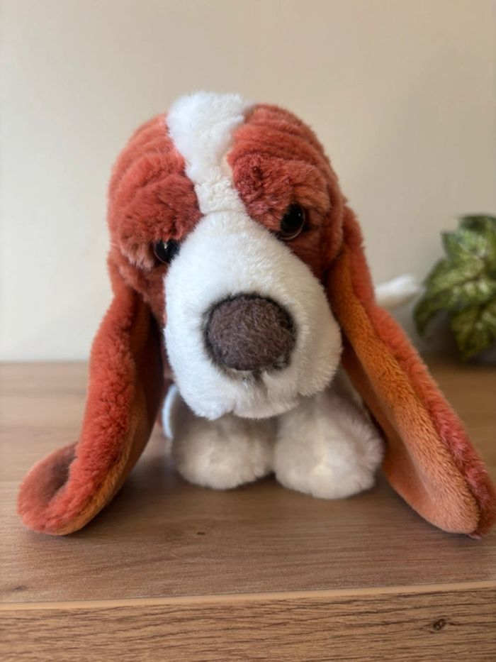 Peluche chien basset marron blanc playkids - photo numéro 4