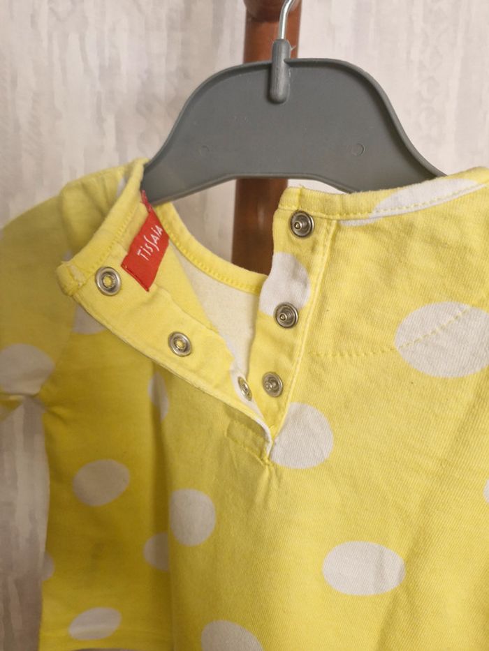 T-shirt manches longues bébé 3 mois Tissaia Coton - photo numéro 3