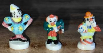 Fèves Clown lot de 3
