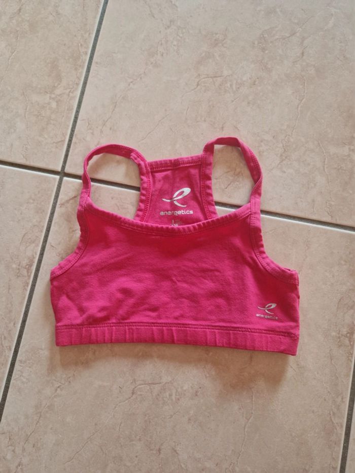 Brassiere sport rose 8 ans