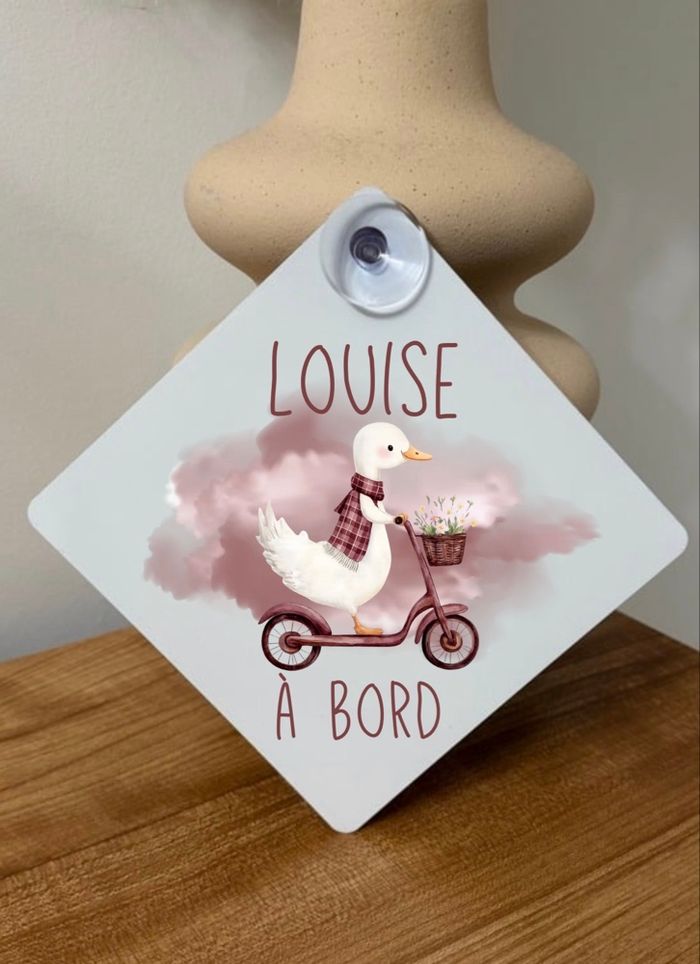 Pancarte voiture « Bébé à bord » personnalisée - photo numéro 6