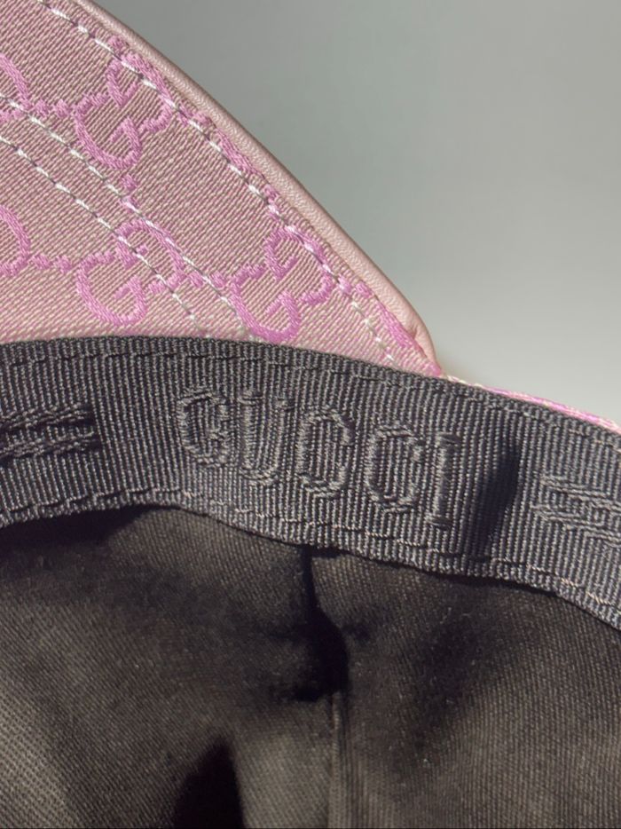 Casquette Gucci rose - photo numéro 7