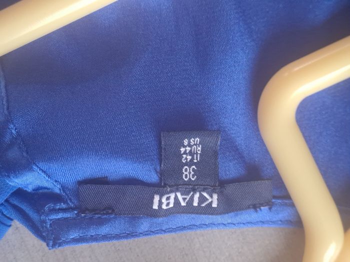 Blouse satiné bleu Kiabi Taille 38 - photo numéro 6