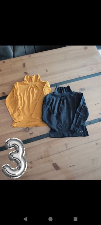 Lot de 2 sous-pulls fille 3 ans
