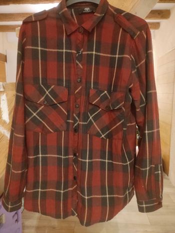 Chemise bûcheron à pression