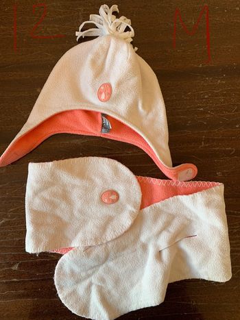 Ensemble bonnet et écharpe bébé