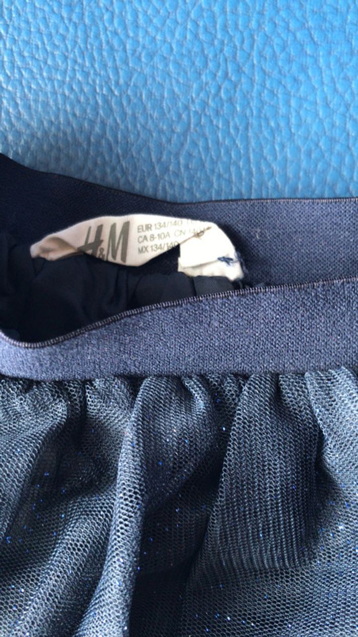 H&M jupe paillettes couleur bleu - photo numéro 3