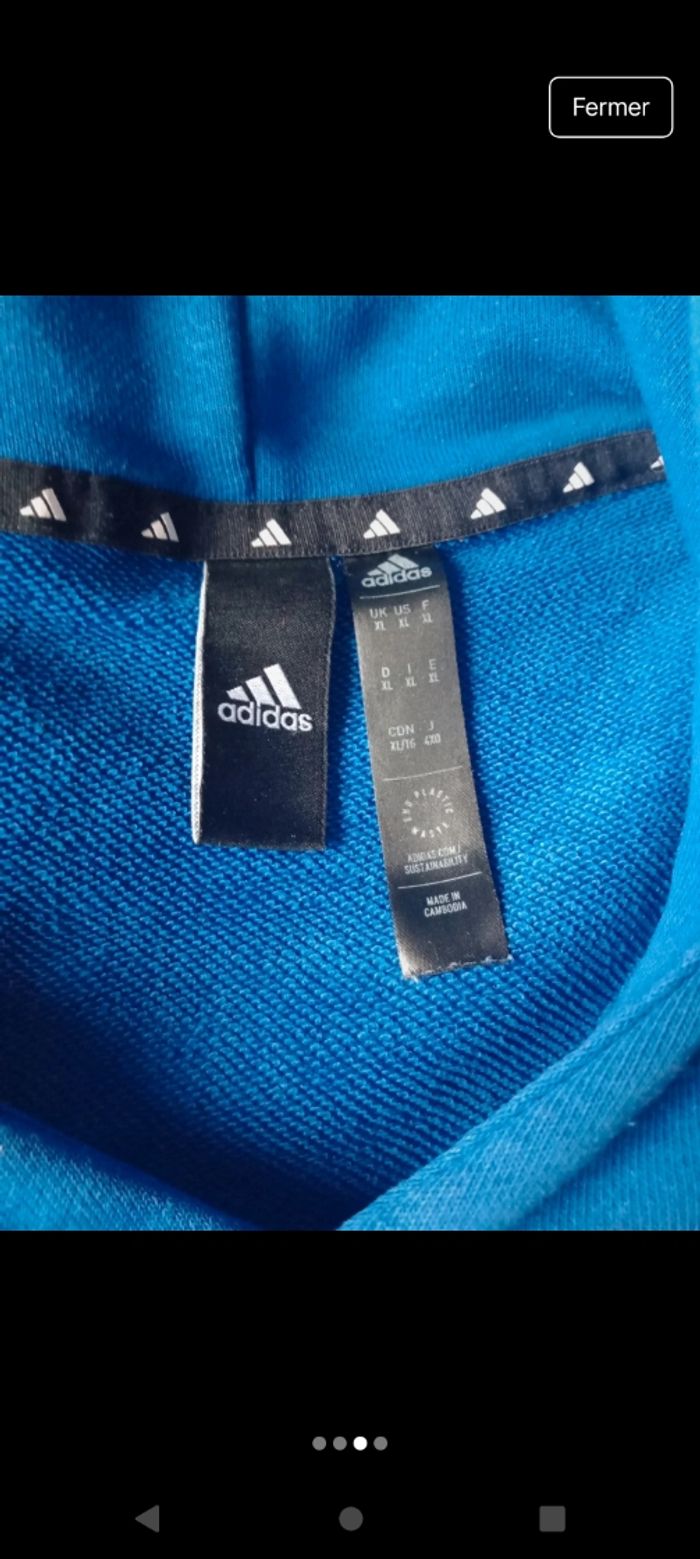 Sweat à capuche Adidas - photo numéro 3