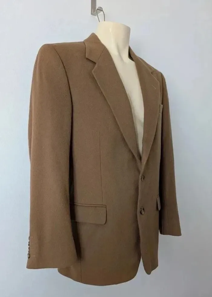 Veste vintage en laine et cachemire - taille S/M - photo numéro 4