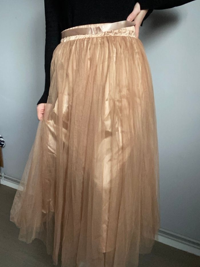 Jupe à voile doré mère&fille taille s